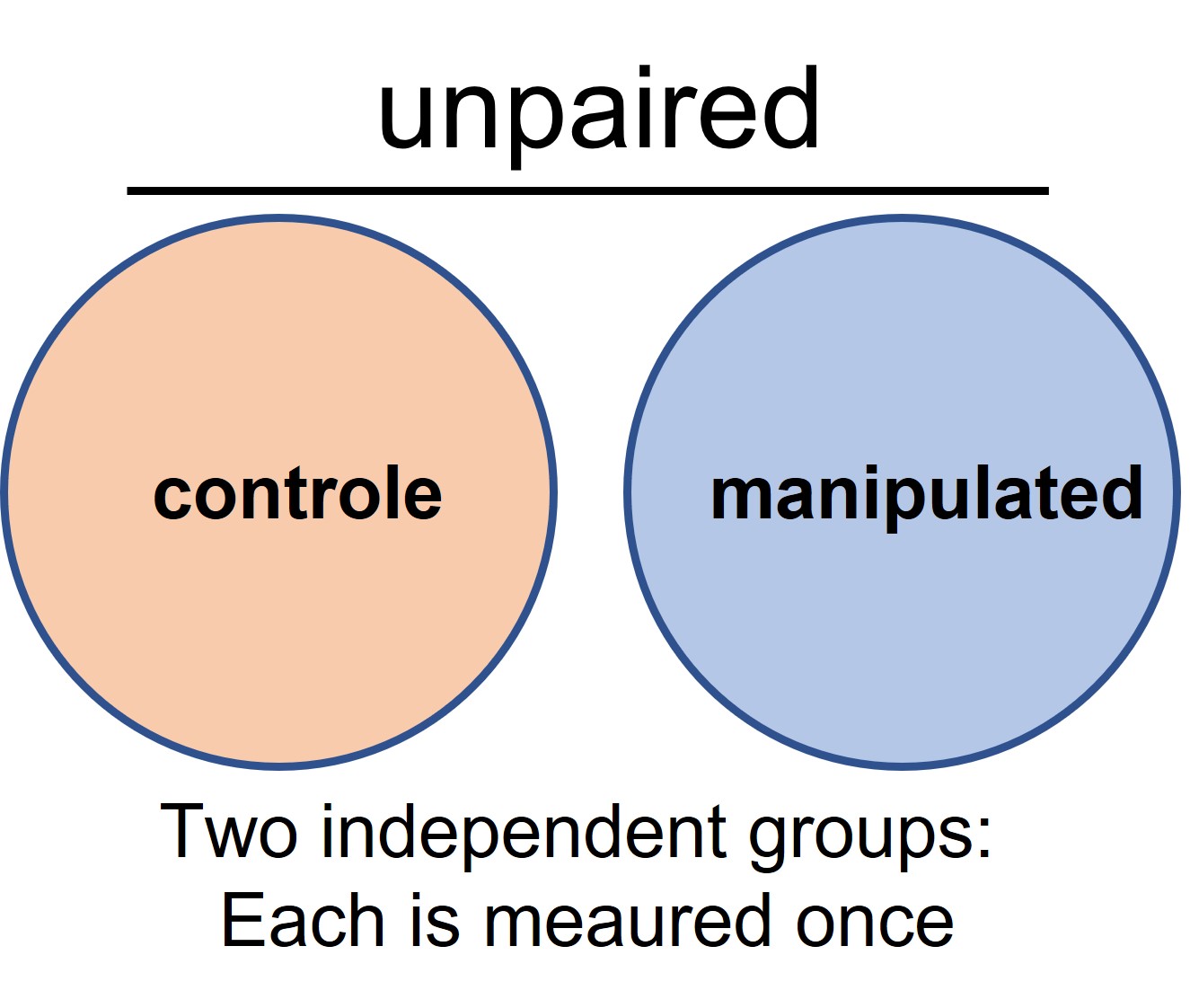 unpaired experimental set up