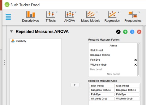 Paired ANOVA: repeated measures panel